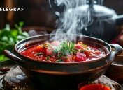 Одним из самых популярных блюд на Сочельник является постный борщ (изображение создано с помощью ИИ)