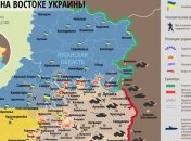 Карта АТО на востоке Украины (17 января)
