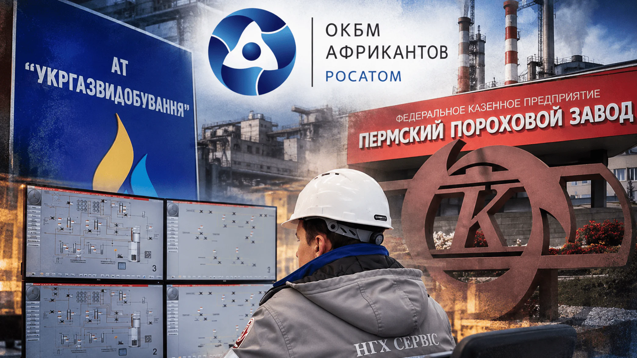НГХ Сервис, Укргаздобыча, Пермский пороховой завод, Росатом