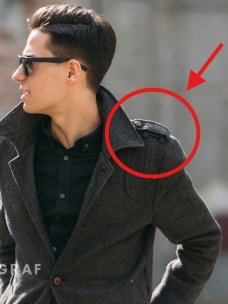 Хлястики на плечах