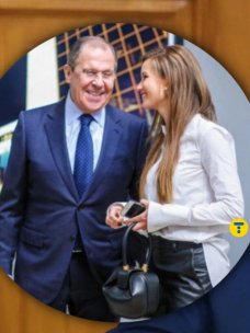 Сергей Лавров и его дочь Екатерина