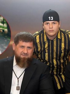 Адам Кадыров с отцом Рамзаном