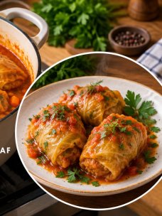 Голубцы с мясным фаршем
