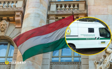 Будапешт, машина инкассации "Ощадбанка"