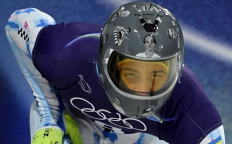 Владислав Гераскевич в "шлеме памяти"