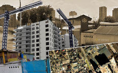 Вместо СТО может появиться высотка. Фото Коллаж "Телеграфа"