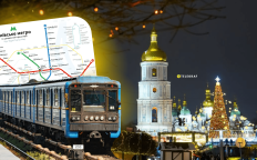 Работа общественного транспорта в Киеве