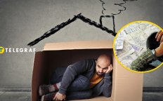 Мужчина в коробке вместо дома