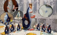 Сервиз времен СССР "Рыбки" — сколько стоит сейчас и какого цвета сервиз будет самым дорогим?