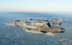 Шведский JAS-39 Gripen с ракетами MBDA Meteor