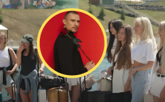 Участницы шоу "Холостяк" и главный герой Тарас Цымбалюк