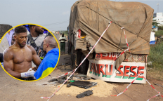 Энтони Джошуа попал в аварию в Нигерии