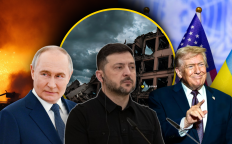 Владимир Путин, Владимир Зеленский, Дональд Трамп