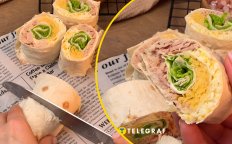 Закуска из лаваша с тунцом