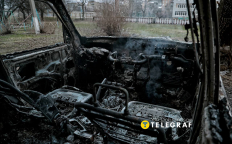 От авто остались полуистлевшие остатки