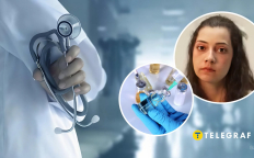 Врач, ампула и Ноэлия Кастильо Рамос