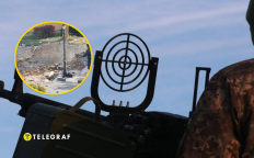 Последствия удара иранского дрона по ОАЭ, украинский военный