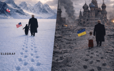 Дональд Трамп с пингвином