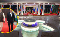 Нарендра Моди и Владимир Путин в Нью-Дели 4 декабря 2025 года