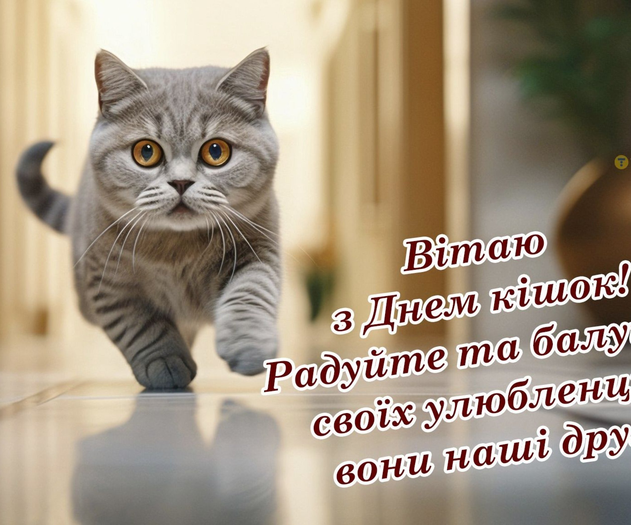Открытки и картинки на Международный день кошек!