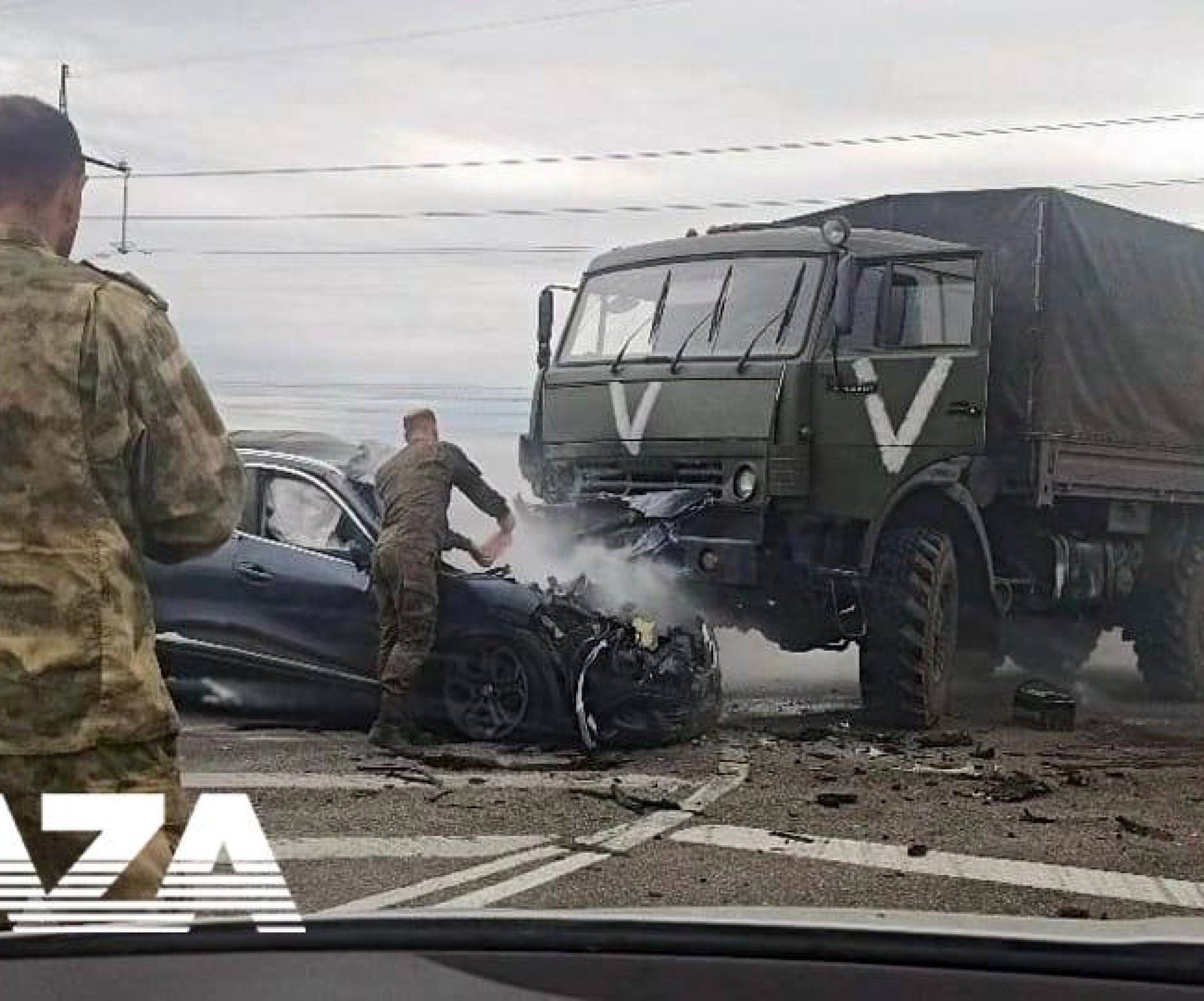 Военная техника россии попала в два ДТП в Белгородской области - Телеграф