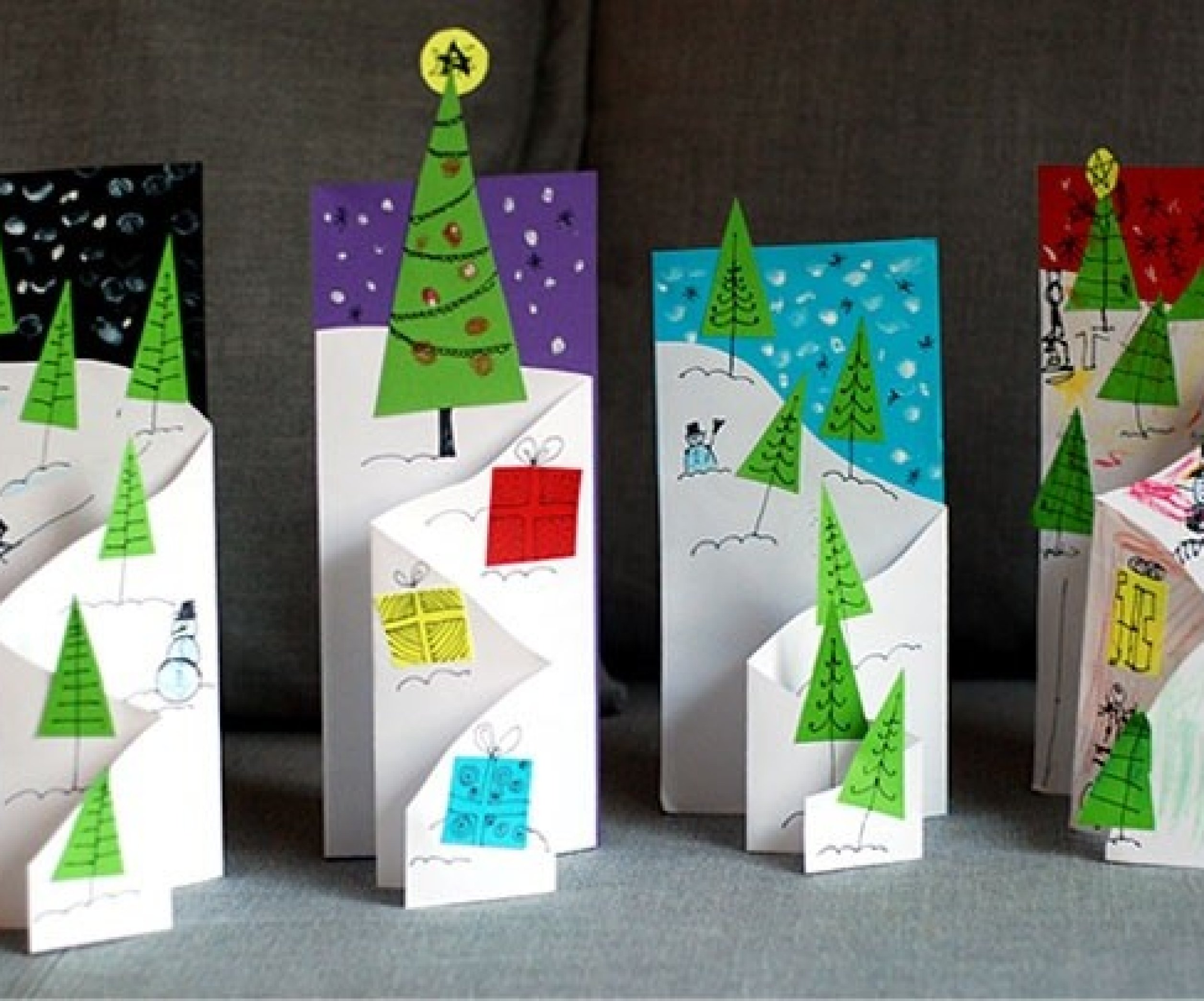 Создаем новогодние открытки своими руками: простые мастер-классы