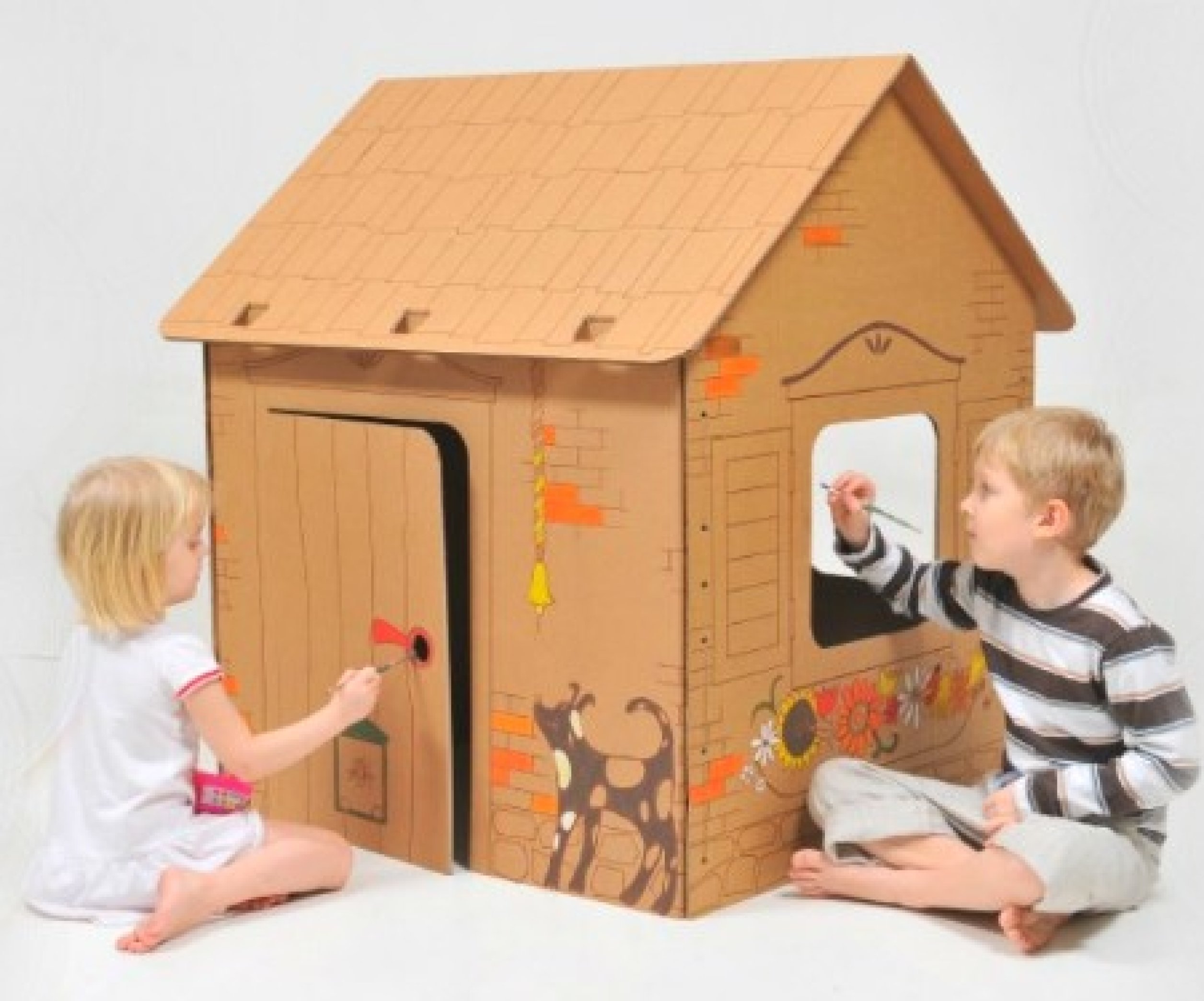 Идеи кукольных домиков из коробок