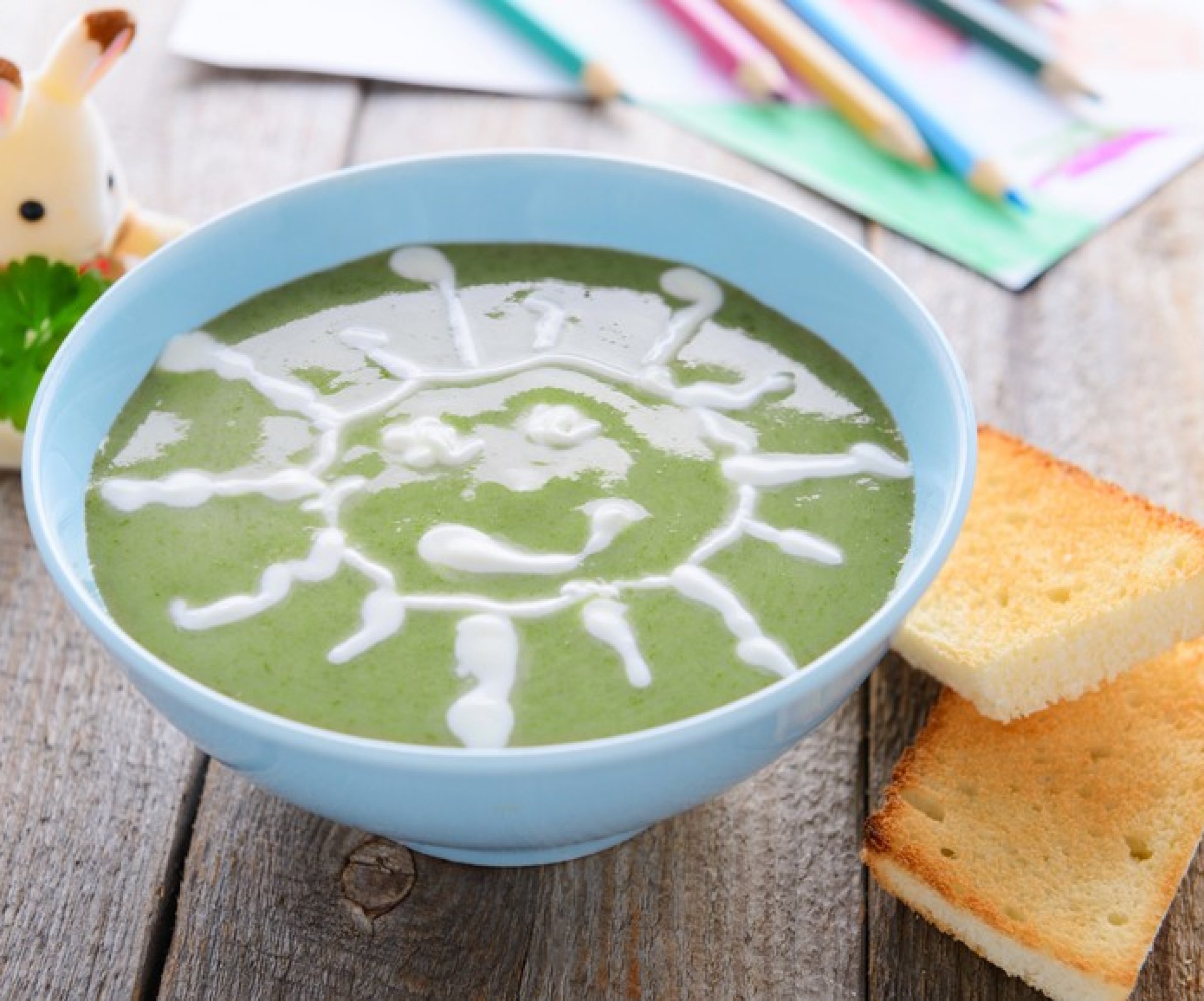 Крем-суп со шпинатом для детей от 1 года