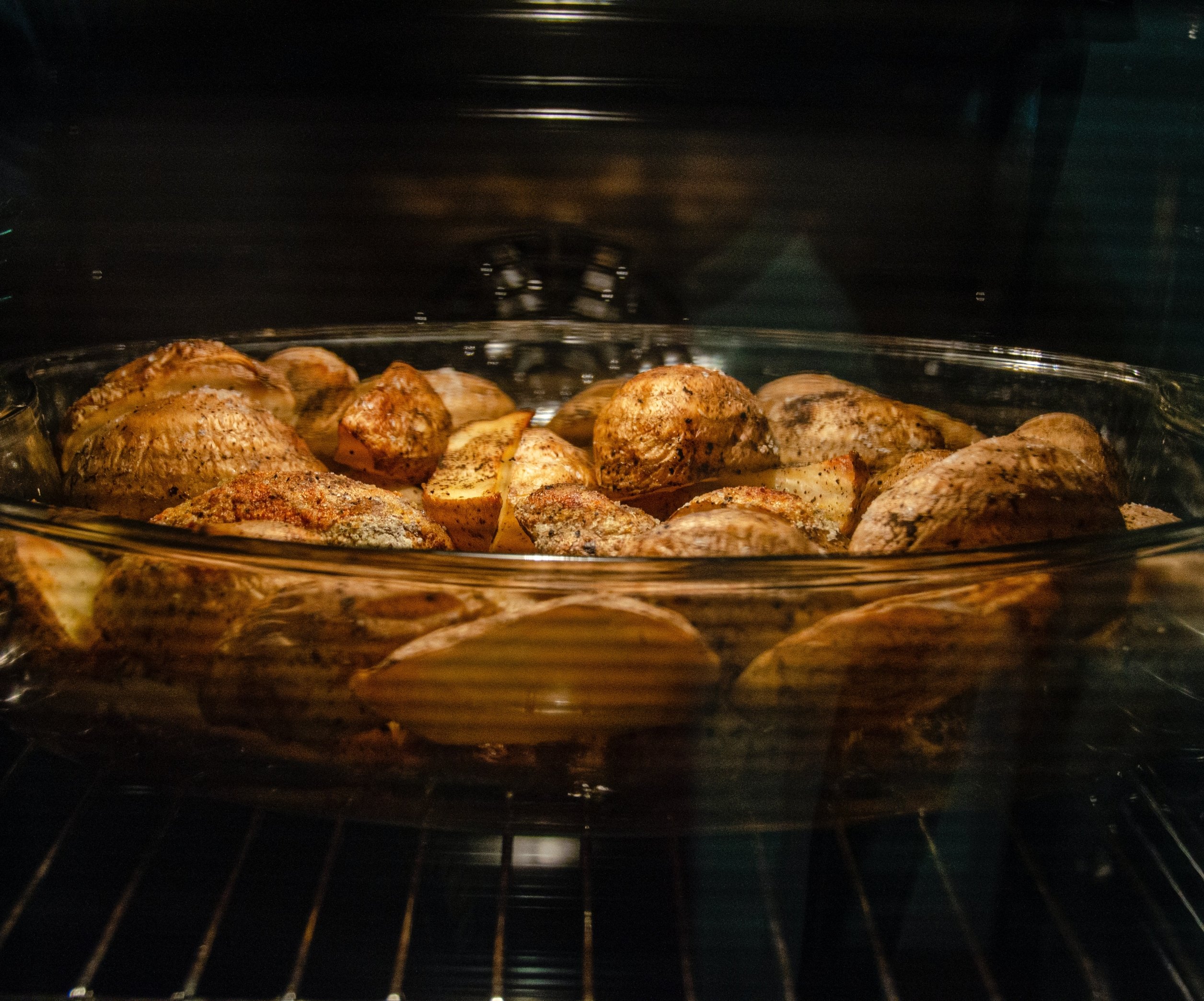 Картофель с грибами в духовке - вкусный рецепт с пошаговым фото