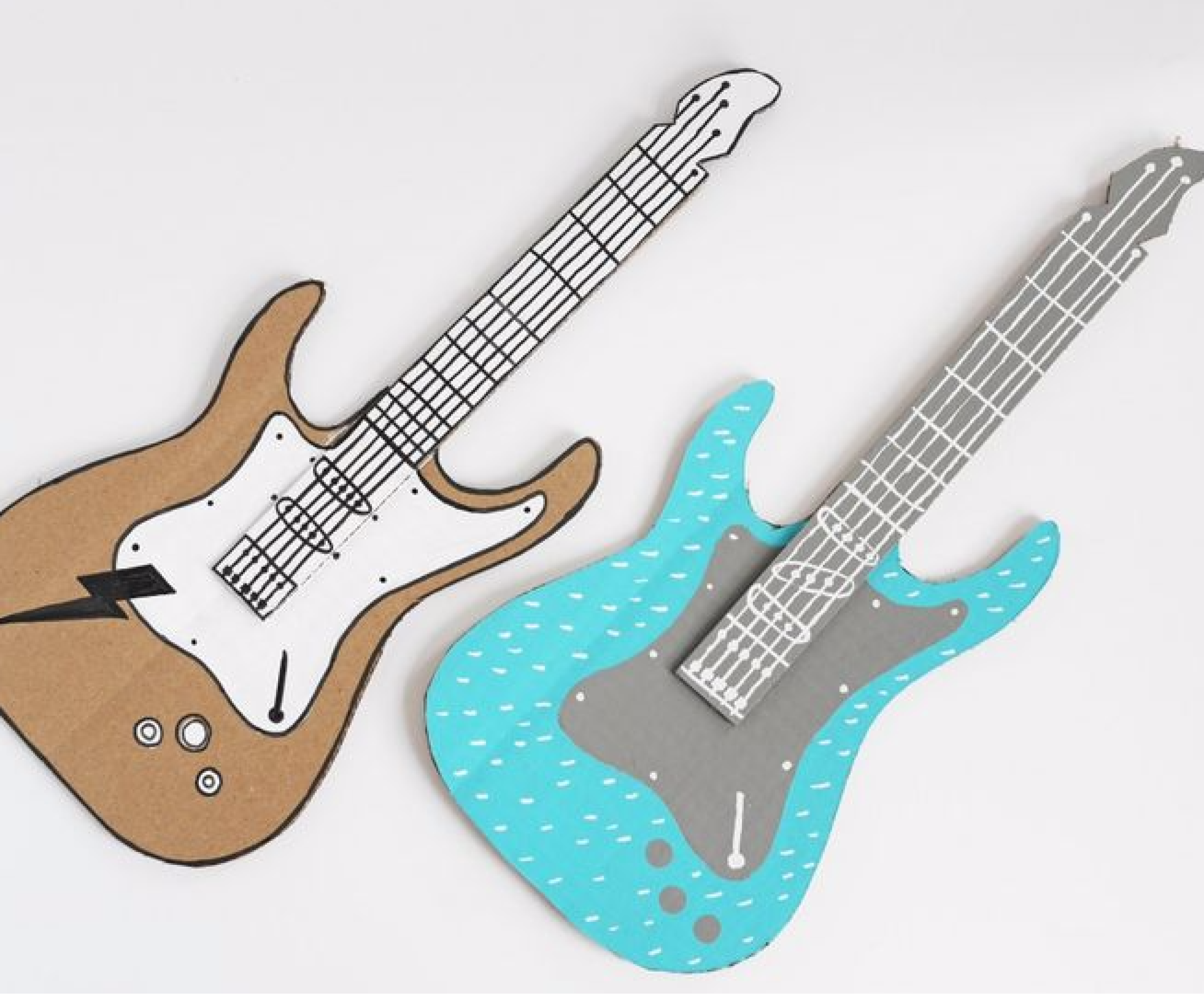 Идея из картона «Миниатюрная гитара»: Мастер-Классы в журнале Ярмарки Мастеров