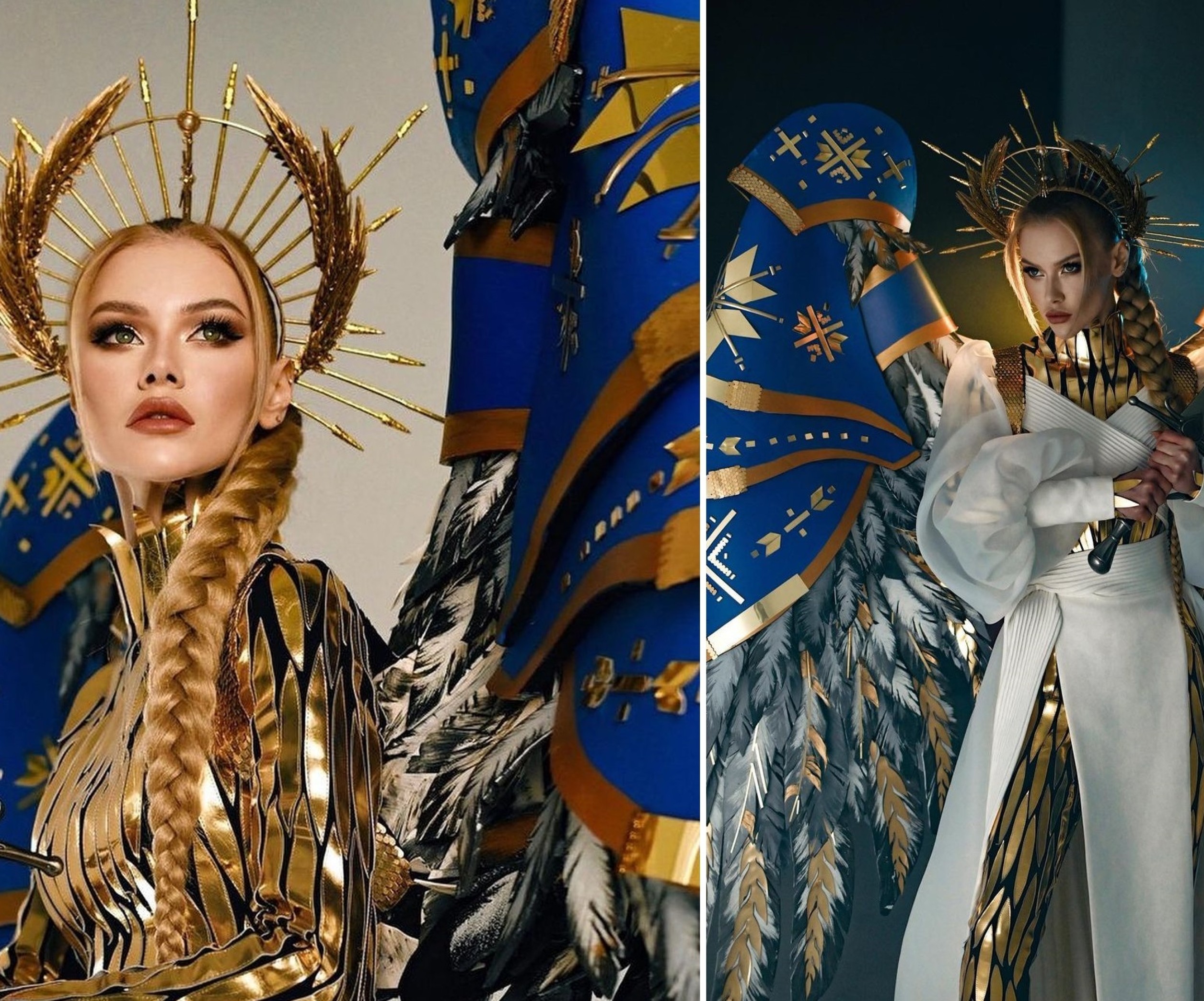Украина на конкурсе Мисс Вселенная покорила всех зрелищным костюмом  Архангела Михаила — видео - Телеграф