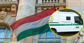 Будапешт, машина инкассации "Ощадбанка"