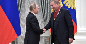 Владимир Путин и Владислав Третьяк