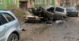 Автомобиль после взрыва