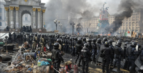 Майдан Независимости во время Революции Достоинства