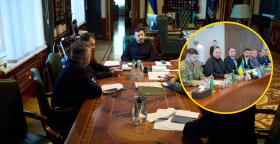 Совещание перед переговорами, украинская делегация