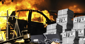 Автомобили сгорели