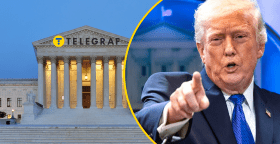 Здание Верховного суда США и Дональд Трамп