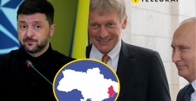 Владимир Зеленский, Дмитрий Песков и Владимир Путин