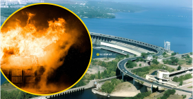 Підрив дамби Київської ГЕС