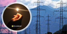 Спичка в руке и электросеть