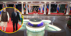 Нарендра Моди и Владимир Путин в Нью-Дели 4 декабря 2025 года