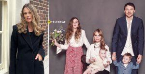 Ольга Фреймут с детьми и мужем Владимиром Локотко