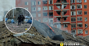 Город после обстрела