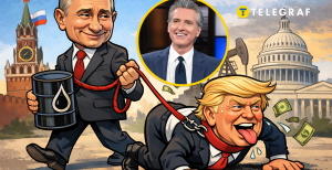 Владимир Путин, Гэвин Ньюсом и Дональд Трамп