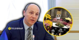 Андрей Парубий покоинтся на Лычаковском кладбище во Львове
