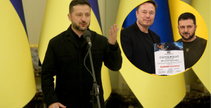 Владимир Зеленский и Илон Маск