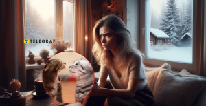 Девушка сдерживает гнев