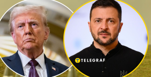 Дональд Трамп и Владимир Зеленский (слева направо)