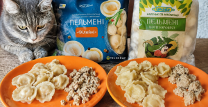 Пельмени за 75–83 грн: где больше мяса и что выбрали коты?